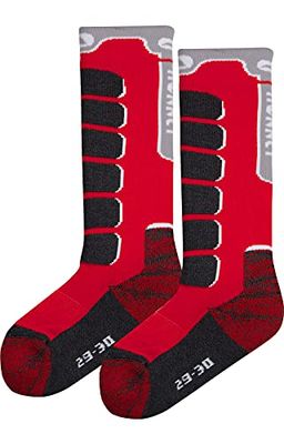 MONNET Snowpark - Calzini unisex, Unisex - Adulto, Calzini, 14157E, rosso, 23