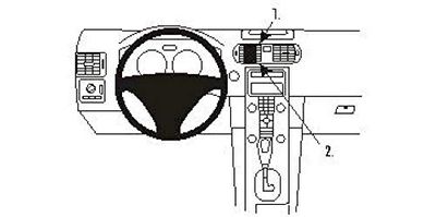 Brodit ProClip 853360 Kit de Coche Montaje Central