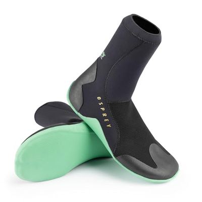 Osprey vuxen våtdräkt stövlar 3 mm neopren vattenskor Svart Size 9