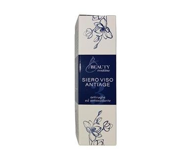 Beauty Routine Anti-rynk Serum Antioxidant med hyaluronsyra. Botox-liknande åtgärder för att minska rynkor. Formel grön 30 ml