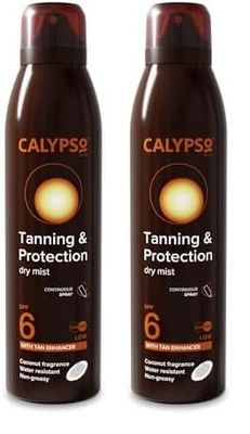 Calypso Tanning and Protection Spray SPF6 (Pack of 2)