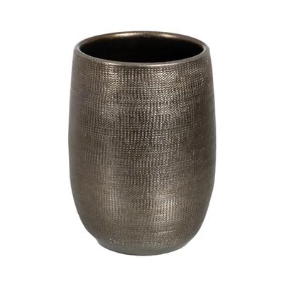BigBuy Garden Pot métallique céramique 29 x 29 x 40 cm