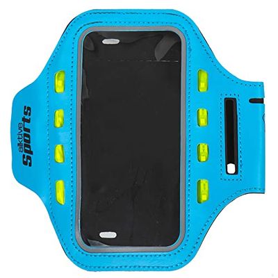 AKTIVE Accesorios Marca Modelo Brazalete con Luces para Guardar el móvil Cuando realizas Ejercicio físico.