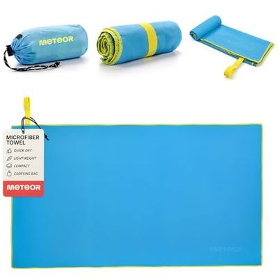 meteor Serviette Microfibre de Aussi comme Serviette de Bain Sport ou Plage de Voyage Séchage Rapide ultraléger Peu encombrant Enfants Hommes Femmes