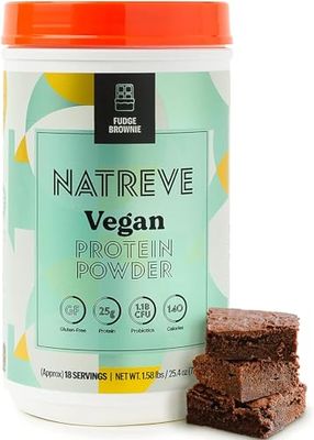 Natreve Vegan Protein - Fudge Brownie 720g