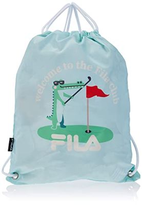 FILA Brakpan Club Petit Sport Sac à Dos avec Cordon de Serrage-Vert argenté-Taille Unique, Mixte Enfant, Silt Green, Einheitsgröße