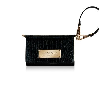 Bling-My-Thing Polsband/Portemonnee voor iPhone 5 (zwart met goud) wi5-lm-wh-bgl