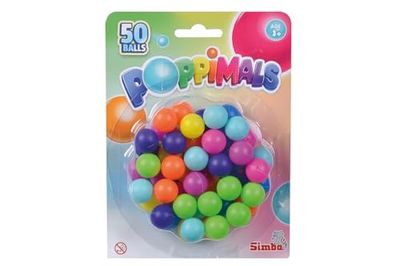 Simba- Bilboquet Poppimals-Recambio para cañón, 50 Pelotas, a Partir de 3 años, Multicolor (105953084)