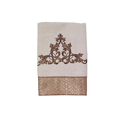 Avanti Linens Monaco Serviette de Bain, Ivoire, Hand