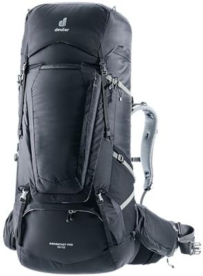deuter Aircontact Pro 85+10 plecak trekkingowy, Kolor: czarny, 85+10 L, Minimalistyczny