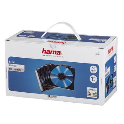 Hama - CD Jewel Slim Caja, 50 Unidades
