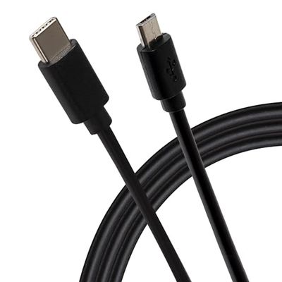 Maplin USB-C naar Micro USB-B-kabel - Zwart, 1 m