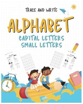 Letter Tracing and Coloring Book for Kids Ages 3-5: Learn to Write Capital and Small Letters with Step-by-Step Practice and Fun Activities.