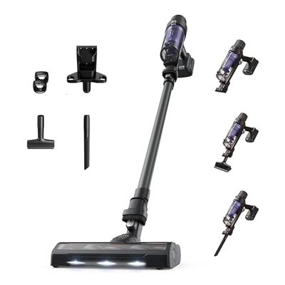 Rowenta X-Pert 7.60 Aspirateur Balai sans fil, Ultra Léger, Puissant 140W, Polyvalent, Autonomie 45min, Efficace tous Types de Sols RH6A33WO, Noir