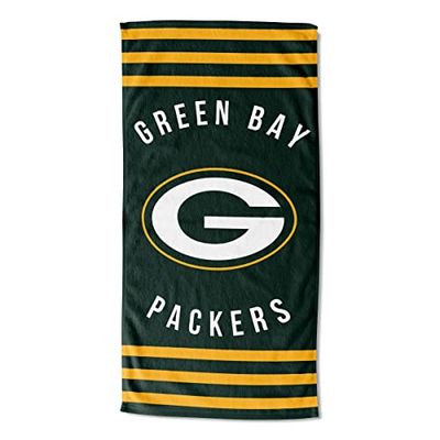 Northwest NFL Green Bay Packers unisex-strandhandduk för vuxna, 76 cm x 152 cm, ränder