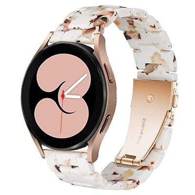 DEALELE Compatibel met Samsung Galaxy Watch 5/5 Pro/Galaxy 4/4 Classic/Galaxy 3 41mm / Active 2, 20mm Kleurrijke Hars Vervanging Armband voor Huawei GT2 42mm / GT3 42mm, Noga