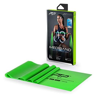 PTP Unisex - volwassenen Medi Fitness Band, groen, 150 x 15 cm
