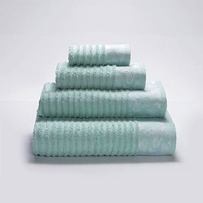 Sancarlos TOSCA - Asciugamano da toeletta, 100% cotone, colore: verde menta, dimensioni: 30 x 50 cm