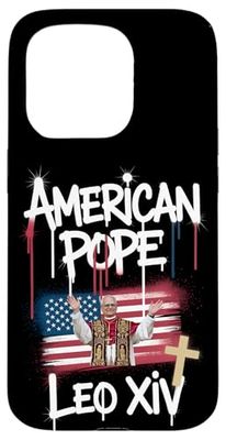 Papa Leone XIV Papa Americano Cristiano Cattolico Pop Art Custodia per iPhone 15 Pro