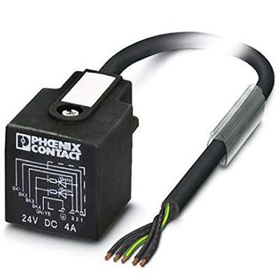 Phoenix 1435098 – Cavo sac-5p-3,0-pur/ad-2l Nero 3 M
