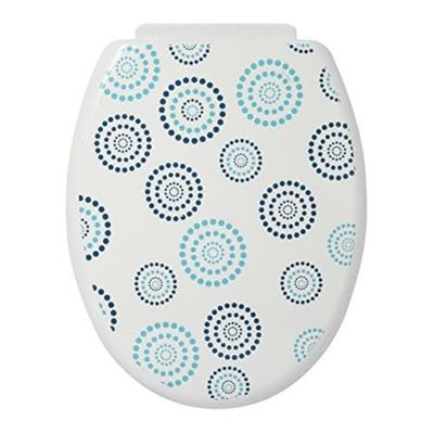MSV Asiento W.C. 'Dots', Azul, 47x36.5x3.5 cm, 102 Unidades