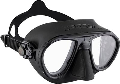 Cressi Calibro máscara polyvalent para mergulho, apneia avançada e submarina Fishing, unissexo para adulto, preto, tamanho único