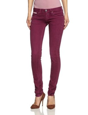 Herrlicher Dames Touch Ring Bull Stretch Jeans, roze (Pink Lady 398), 28W x 32L