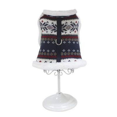 CROCI Fashion Bavoir Xmas pour Chien Bleu Taille M 41-48 cm