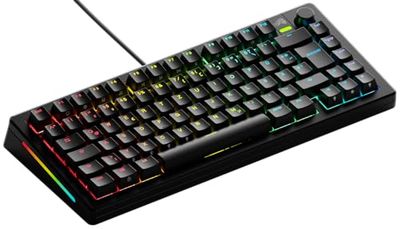 Glorious Gaming GMMK 3 : Clavier Gaming mécanique personnalisé, TKL 75%, Joints modulaires, doubleshot PBT, Plaque de Commutation alu, switches 3-5 Broches (Hot Swap), Allemande QWERTZ - Noir