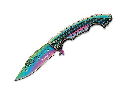 Magnum Taschenmesser Rainbow Mermaid Navaja, Unisex Adulto, Multicolor, 21,9 cm