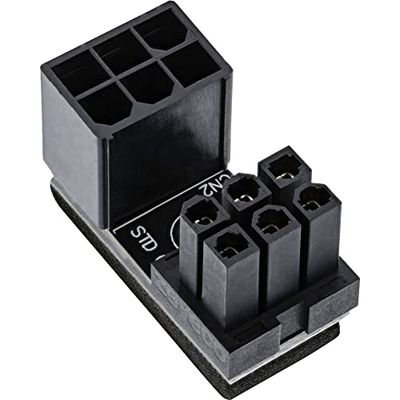 InLine® Adaptateur d'alimentation Interne 180° ATX 6 Broches mâle/Femelle pour Carte Graphique de Bureau