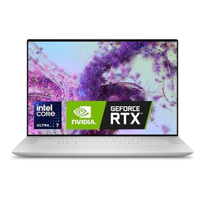 Dell XPS 16 9640-16.3 Inch FHD+ (1920 x 1200),120Hz Display, Intel Core Ultra 7 155H, NVIDIA GeForce RTX 4050, 16GB RAM, 1TB SSD, Windows 11 Pro, Fingerprint Reader, Backlit Keyboard, Silver