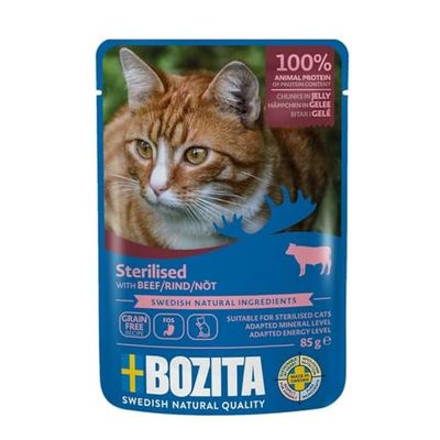 Comida para Gato Bozita trozos de gelatina de Ternera Carne de Vacuno 85 g - Marca: Bozita - EAN: 7300330036469