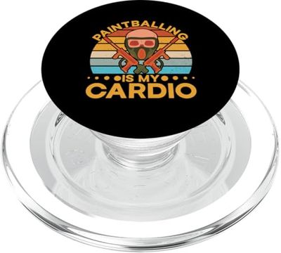 Paintball Is My Cardio, divertida sesión de pintura para jugadores de paintball PopSockets PopGrip para MagSafe