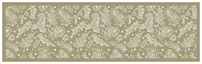 Doge Milano Chemin de cuisine, 100% Made in Italy, Tapis antitache avec impression numérique, Tapis antidérapant et lavable, Nordic - Modèle Cesario, 180x52 cm