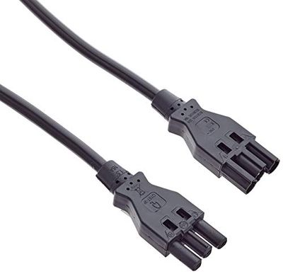 Qneqt-verlenging 1m H05VV-F 3G1.5, zwart