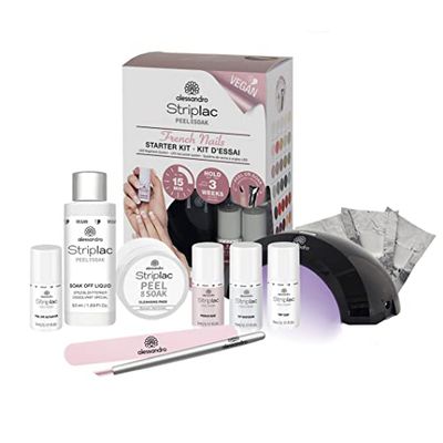 Alessandro Vernis À Ongles Striplac Led Peel/Soak, Kit D'essai French 48-521