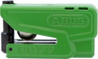 ABUS Bloque-disque Granit Detecto XPlus 8077 2.0 - Antivol de moto avec alarme et préalarme intelligente - En acier trempé - Pour la protection des motos de qualité supérieure - Vert