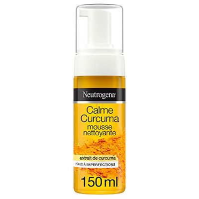 Schiuma detergente per il viso Calme Curcuma di Neutrogena, 1 flacone da 150 ml.