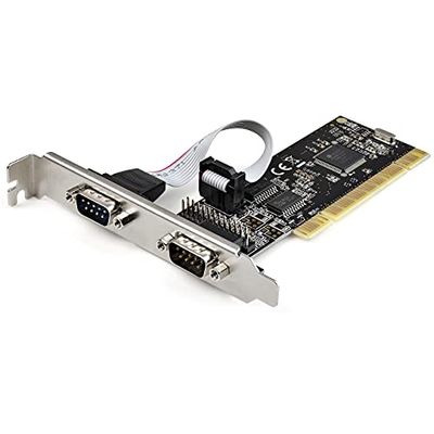 StarTech.com Scheda PCI seriale e parallela con 2 porte seriali RS232 (DB9) e 1 porta LPT parallela (DB25) - Scheda adattatore PCI Combo - Scheda di espansione/Controller PCI - Scheda per stampante