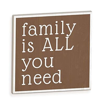 Décoration en Bois Tablette Family is All You Need - Formes en Bois Faites à la Main Une idée Originale pour décorer la Maison, à Suspendre ou à Poser