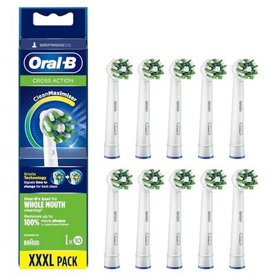 Oral-B CrossAction Cabezal De Recambio, Pack De 10 Unidades