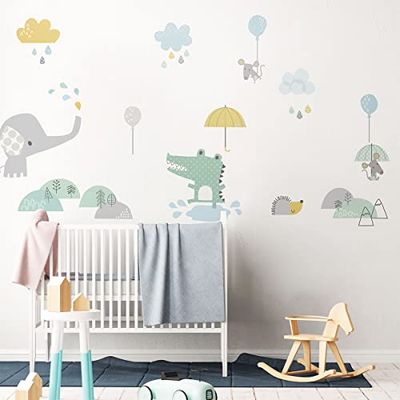 Adhesivo de pared para niños – Decoración de habitación infantil – Adhesivo de pared – 90 x 60 cm