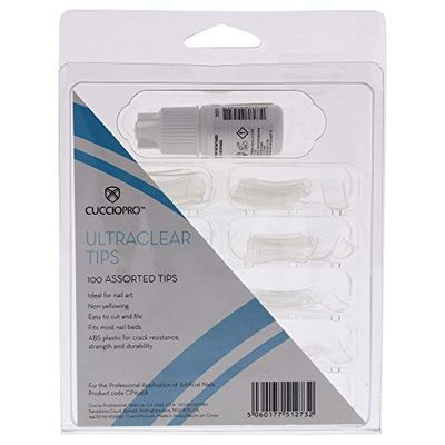 Cuccio Pro Pro Ultra Clear Tips by for Women 100 Ongles en Acrylique 100 Unités