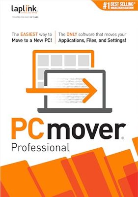 Laplink PCmover - Software de transferencia de datos - 1 licencia de uso | Professional | 1 Dispositivo | Código de activación PC enviado por email