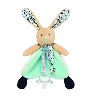 BABY NAT ' - Kołdra do smoczka króliczka "granatowego" - BN0606 - Niebieski