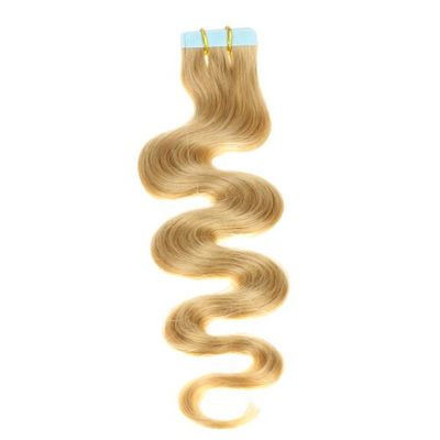 Just Beautiful Hair and Cosmetics 30 x 2.5 g of Remy Tape-In/Tape-On Curly Hair Extensions Skin Weft 50 cm