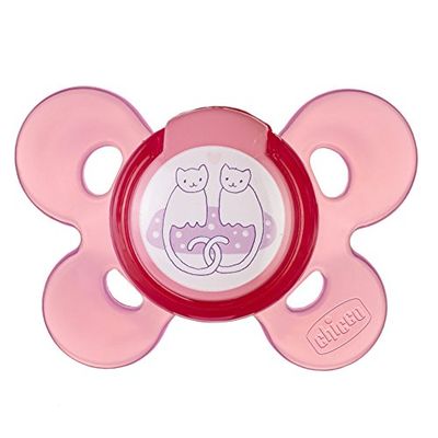 Chicco zuignap "Physio Comfort" 4 m + rubber, 1 stuk, roze