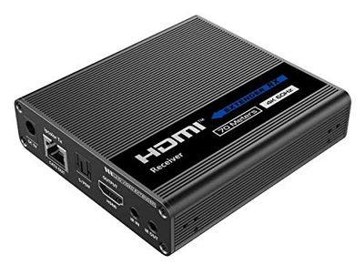PremiumCord 4K HDMI-ontvanger op 70 m via patchkabel voor khext70-3, IR-zender en ontvanger, HDMI 2.0, ARC, cascade, resolutie Ultra HD 4K @60Hz