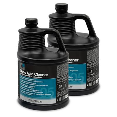 Errecom Nano Acid Cleaner, Acid Cleaner for Outdoor Units of Air Conditioning and Refrigeration Systems, Concentrated Formula, 10 L (2 x 5 L)